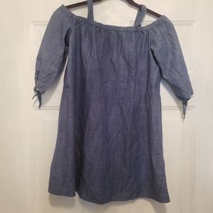 Denim Cold Shoulder Dress